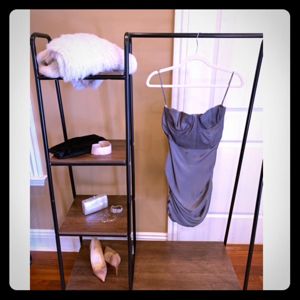 alice + olivia “Roxanne” Leather Bustier Dress